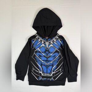 MARVEL Boys Black Panther Zip Up Hoodie XS‎ Superhero Graphic Casual Everyday